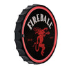 Licensed Fireball Bottle Cap Shaped Neon LED Rope Wall Sign (12.5")